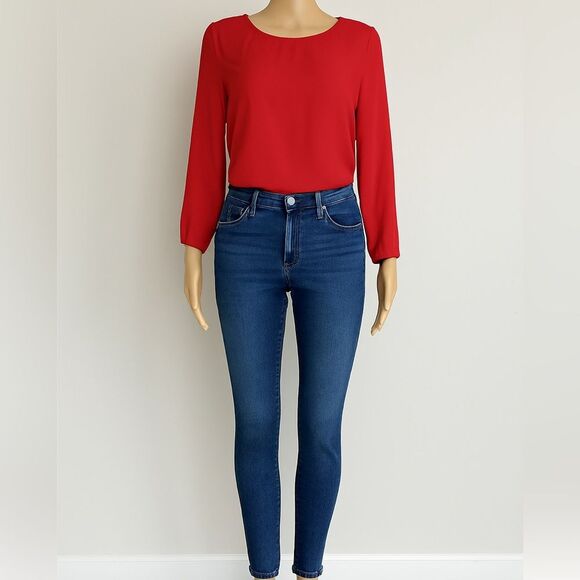 Lauren Ralph Lauren Blue Ankle Cropped Jeans - Picture 1 of 5